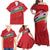 Custom Gambia Football Family Matching Off Shoulder Maxi Dress and Hawaiian Shirt Go Scorpions Go
