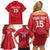 Custom Gambia Football Family Matching Off Shoulder Short Dress and Hawaiian Shirt Go Scorpions Go