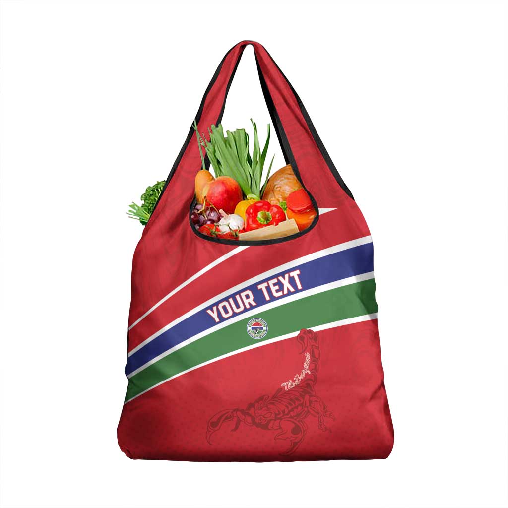 Custom Gambia Football Grocery Bag Go Scorpions Go