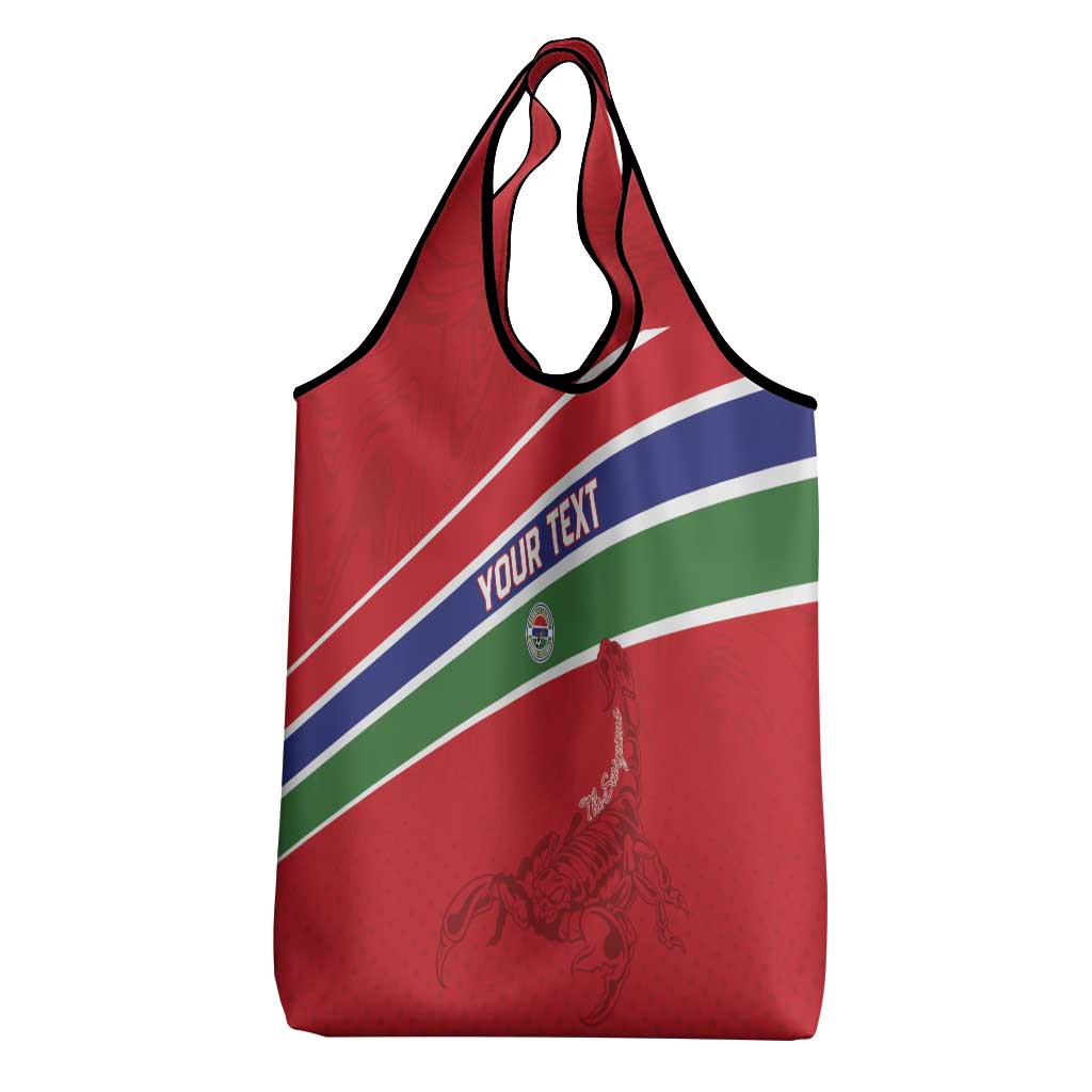 Custom Gambia Football Grocery Bag Go Scorpions Go
