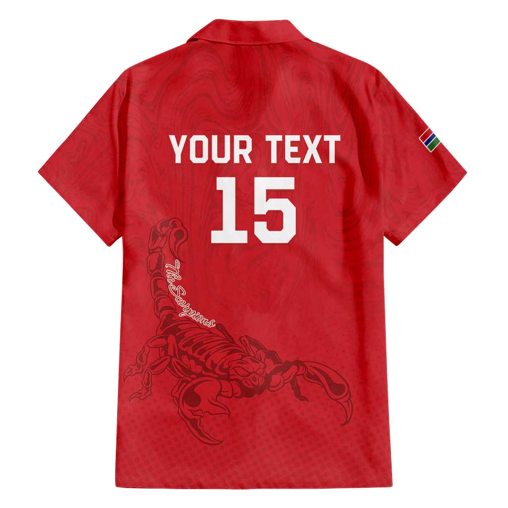 Custom Gambia Football Hawaiian Shirt Go Scorpions Go