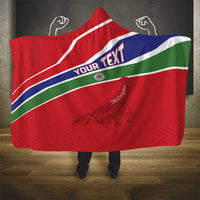 Custom Gambia Football Hooded Blanket Go Scorpions Go