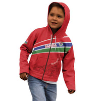 Custom Gambia Football Kid Hoodie Go Scorpions Go