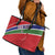 Custom Gambia Football Leather Tote Bag Go Scorpions Go