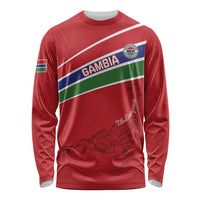Custom Gambia Football Long Sleeve Shirt Go Scorpions Go