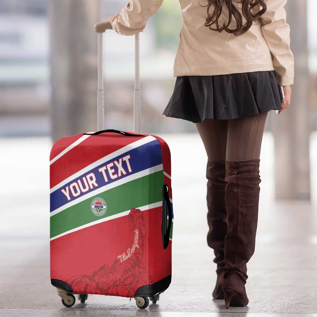 Custom Gambia Football Luggage Cover Go Scorpions Go