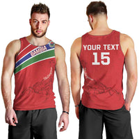 Custom Gambia Football Men Tank Top Go Scorpions Go