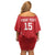 Custom Gambia Football Off Shoulder Short Dress Go Scorpions Go