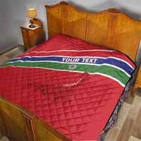 Custom Gambia Football Quilt Go Scorpions Go