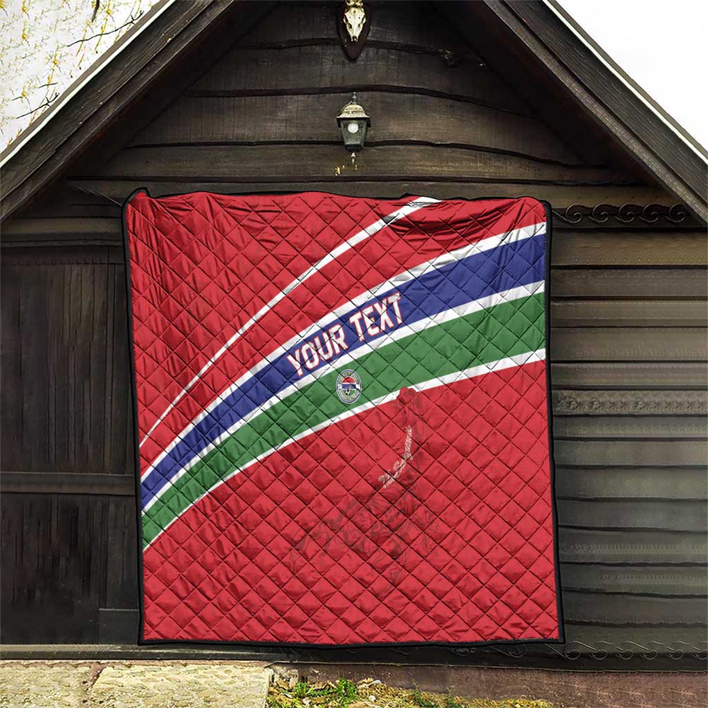 Custom Gambia Football Quilt Go Scorpions Go