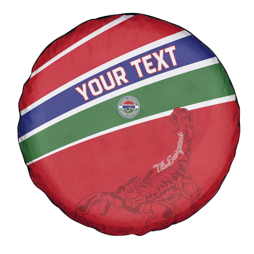Custom Gambia Football Spare Tire Cover Go Scorpions Go