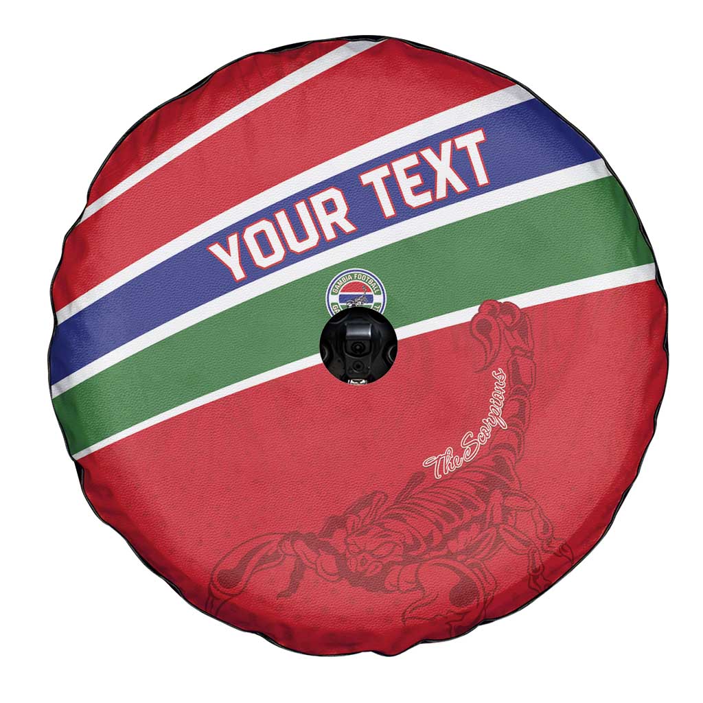 Custom Gambia Football Spare Tire Cover Go Scorpions Go