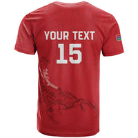 Custom Gambia Football T Shirt Go Scorpions Go