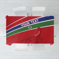 Custom Gambia Football Tablecloth Go Scorpions Go