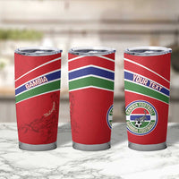 Custom Gambia Football Tumbler Cup Go Scorpions Go