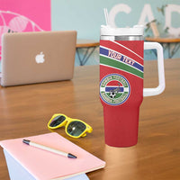 Custom Gambia Football Tumbler With Handle Go Scorpions Go