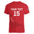 Custom Gambia Football Women V-Neck T-Shirt Go Scorpions Go