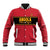 Custom Angola Football Baseball Jacket Avante Palancas Negras