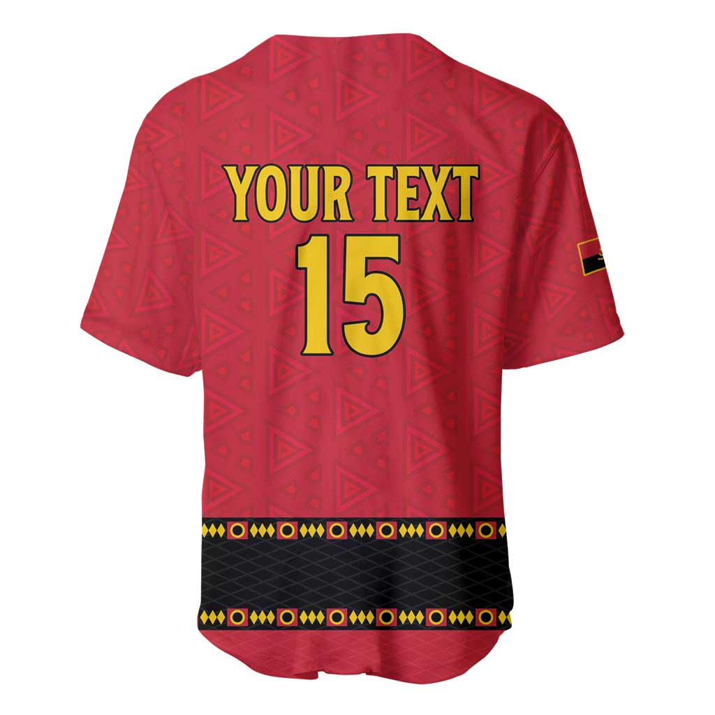 Custom Angola Football Baseball Jersey Avante Palancas Negras