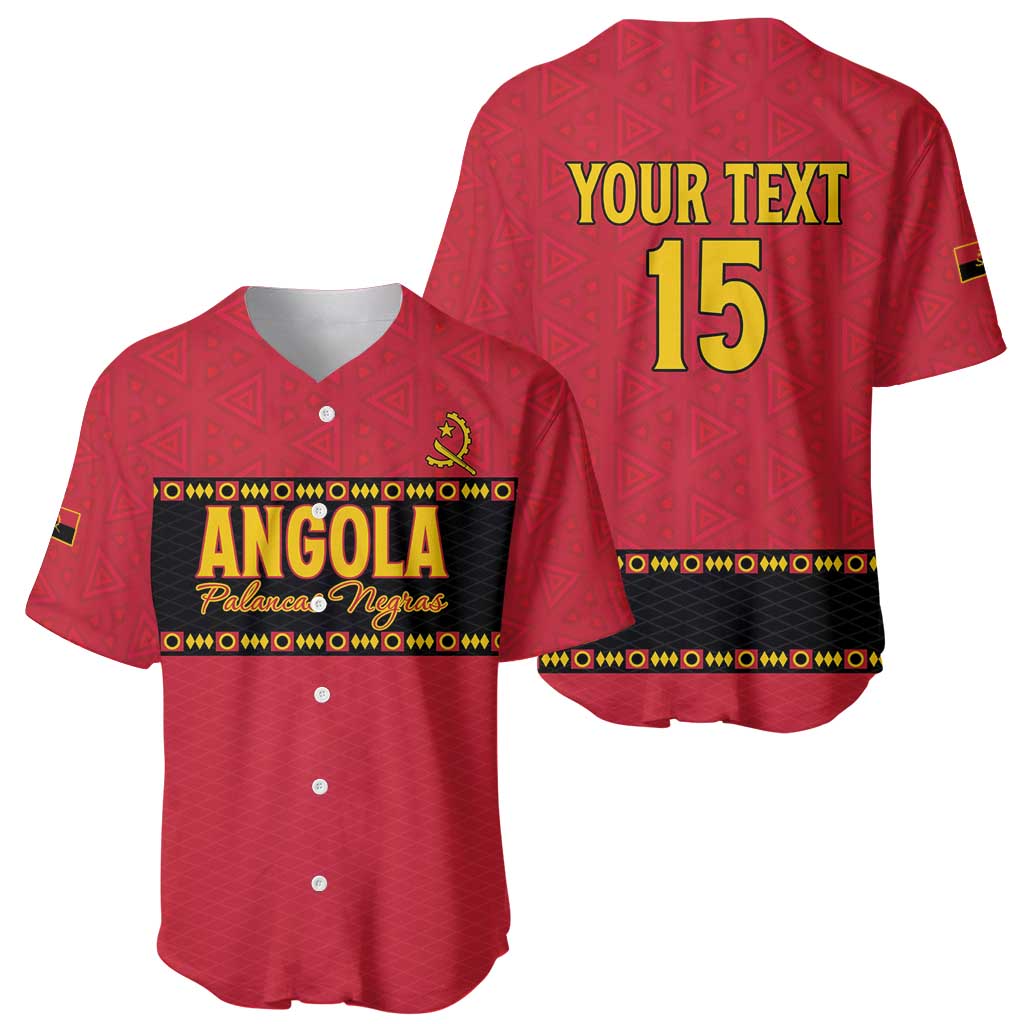 Custom Angola Football Baseball Jersey Avante Palancas Negras