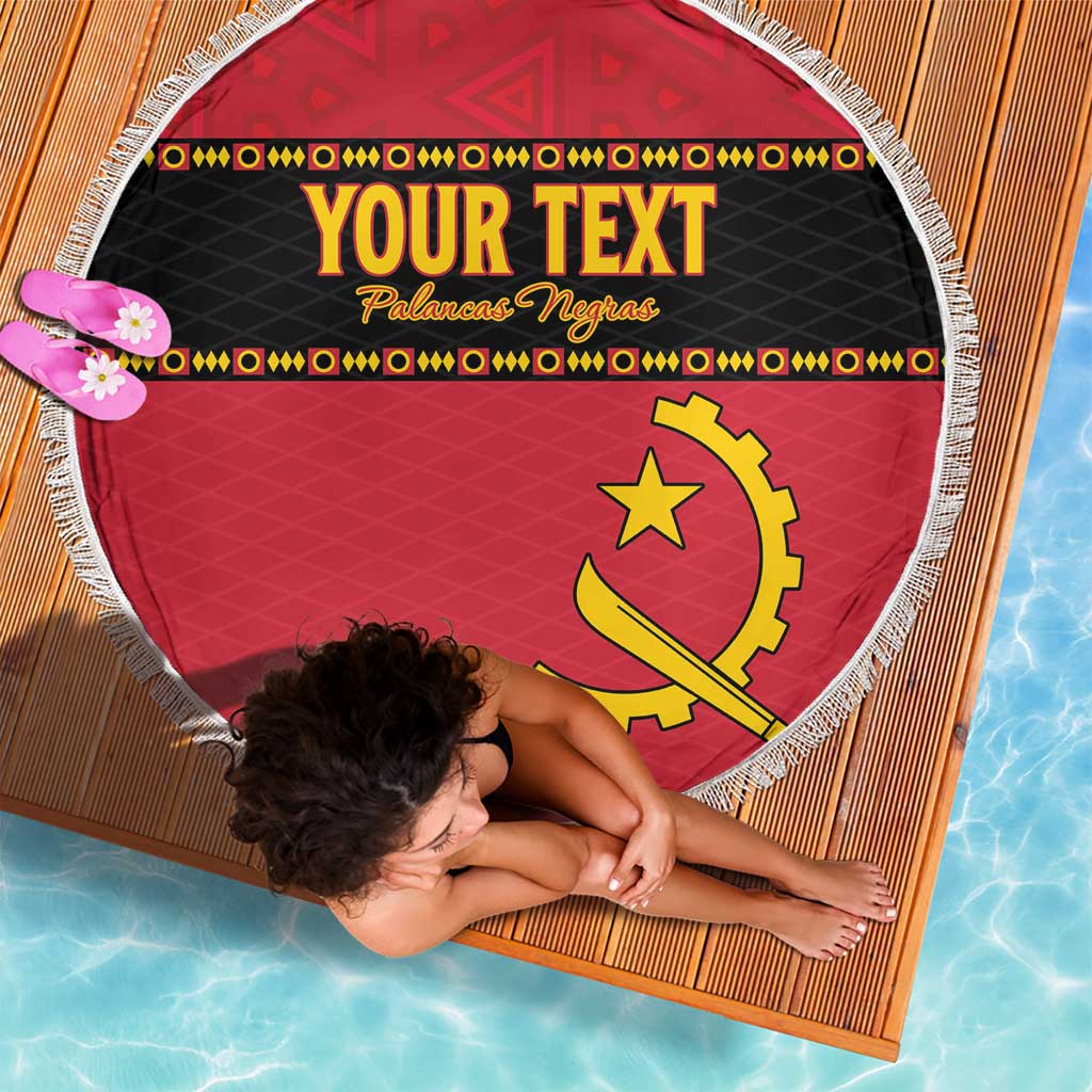Custom Angola Football Beach Blanket Avante Palancas Negras