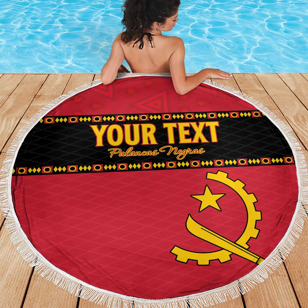 Custom Angola Football Beach Blanket Avante Palancas Negras