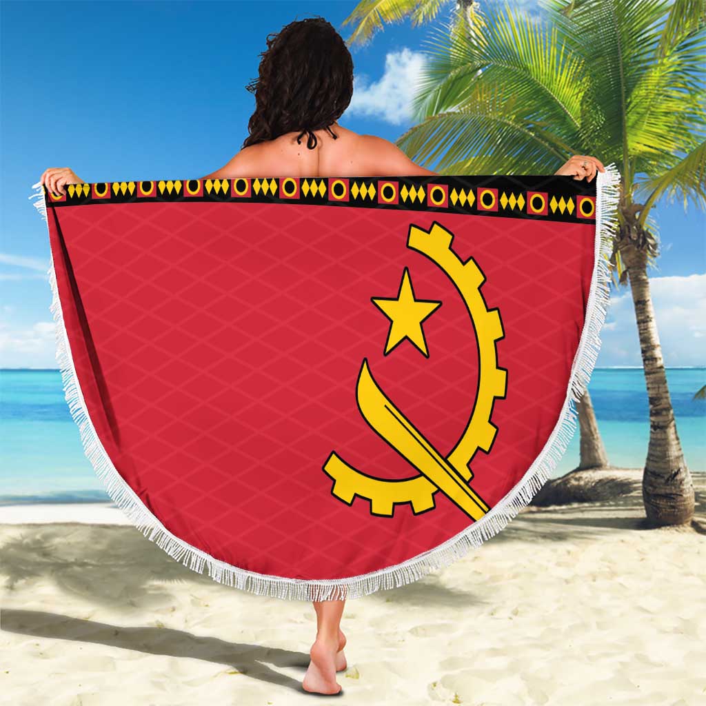 Custom Angola Football Beach Blanket Avante Palancas Negras