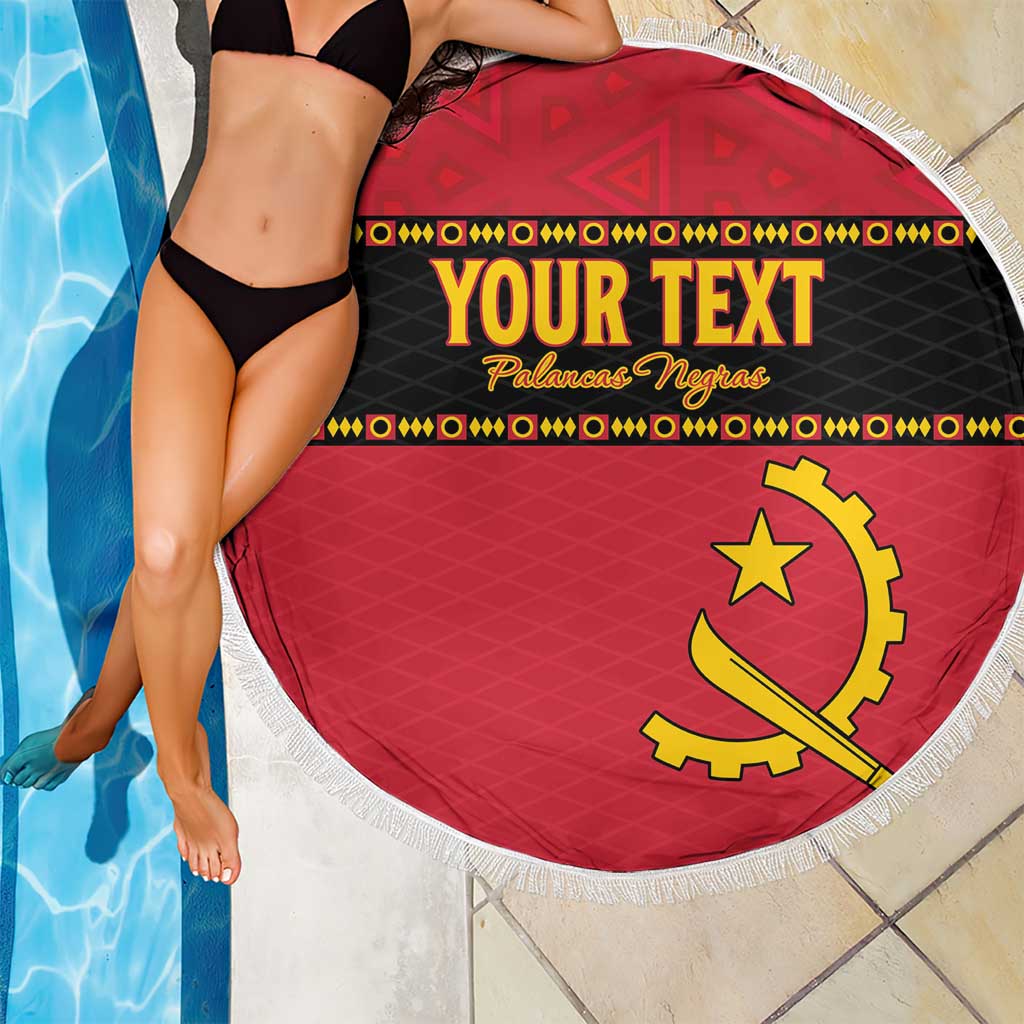 Custom Angola Football Beach Blanket Avante Palancas Negras