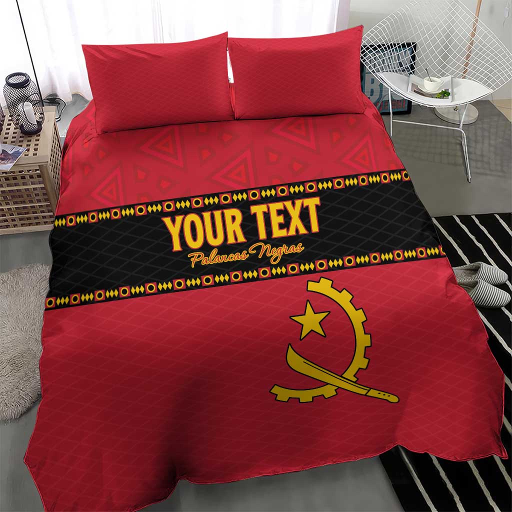 Custom Angola Football Bedding Set Avante Palancas Negras