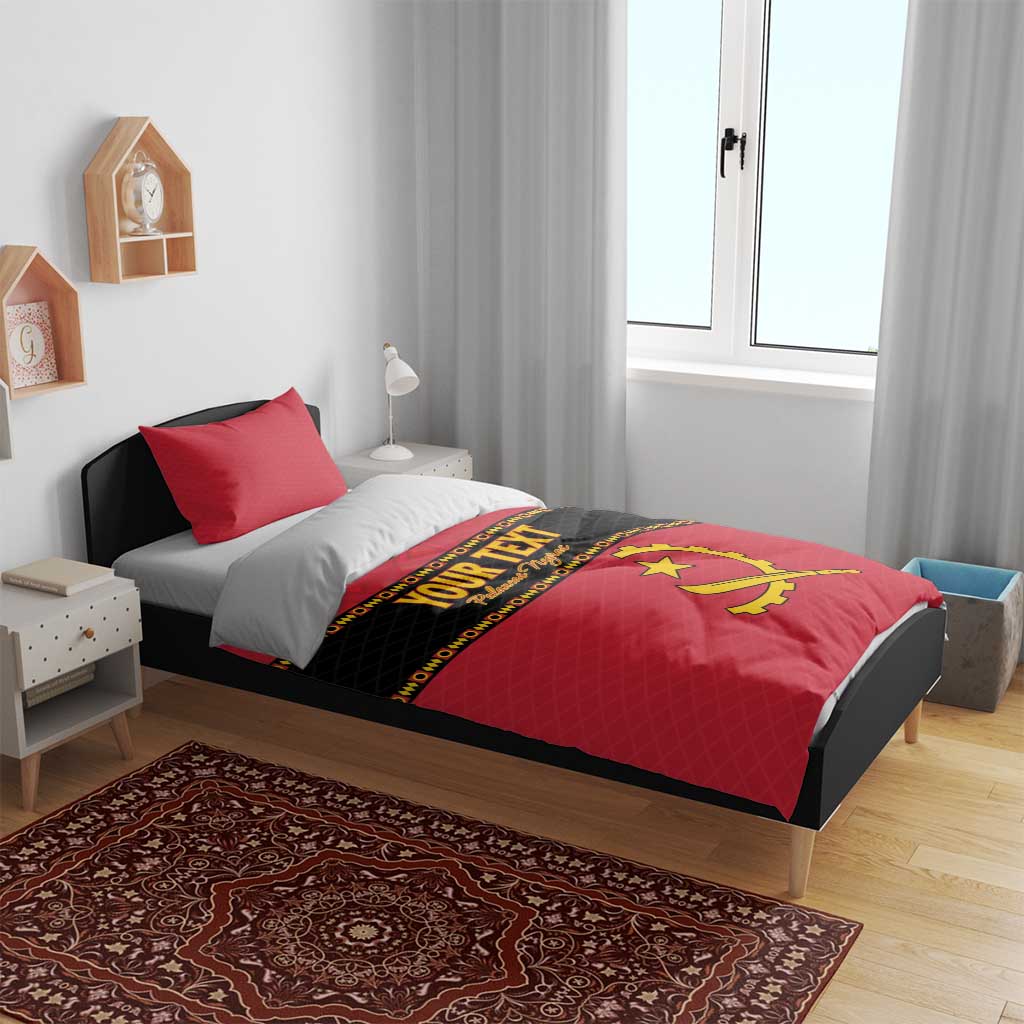 Custom Angola Football Bedding Set Avante Palancas Negras