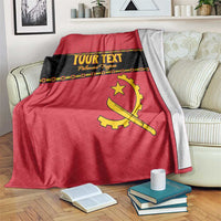 Custom Angola Football Blanket Avante Palancas Negras