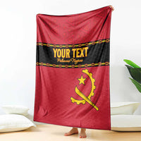 Custom Angola Football Blanket Avante Palancas Negras