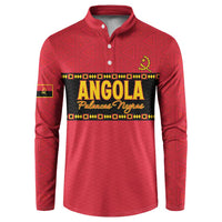 Custom Angola Football Button Sweatshirt Avante Palancas Negras