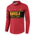 Custom Angola Football Button Sweatshirt Avante Palancas Negras