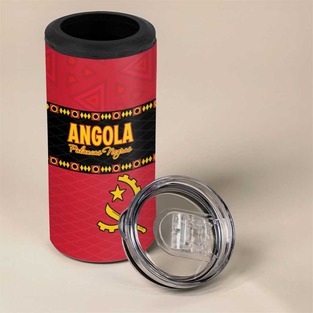 Custom Angola Football 4 in 1 Can Cooler Tumbler Avante Palancas Negras
