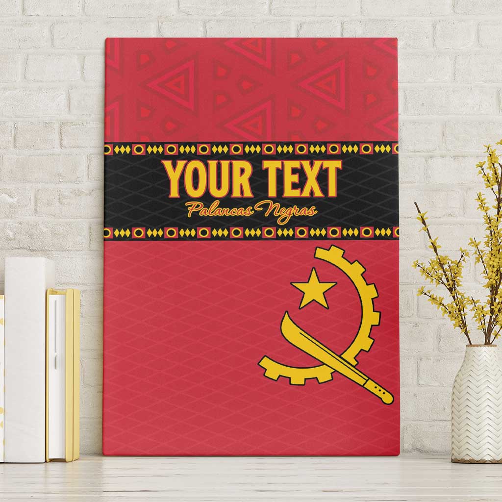 Custom Angola Football Canvas Wall Art Avante Palancas Negras