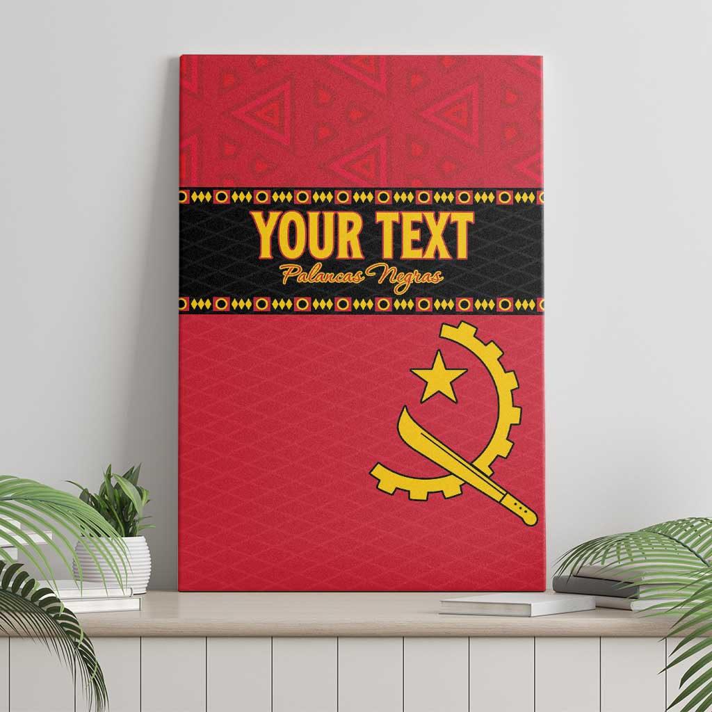 Custom Angola Football Canvas Wall Art Avante Palancas Negras