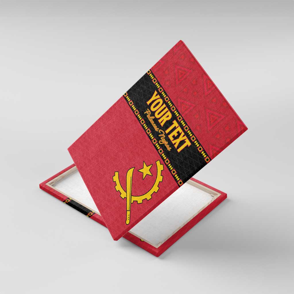 Custom Angola Football Canvas Wall Art Avante Palancas Negras