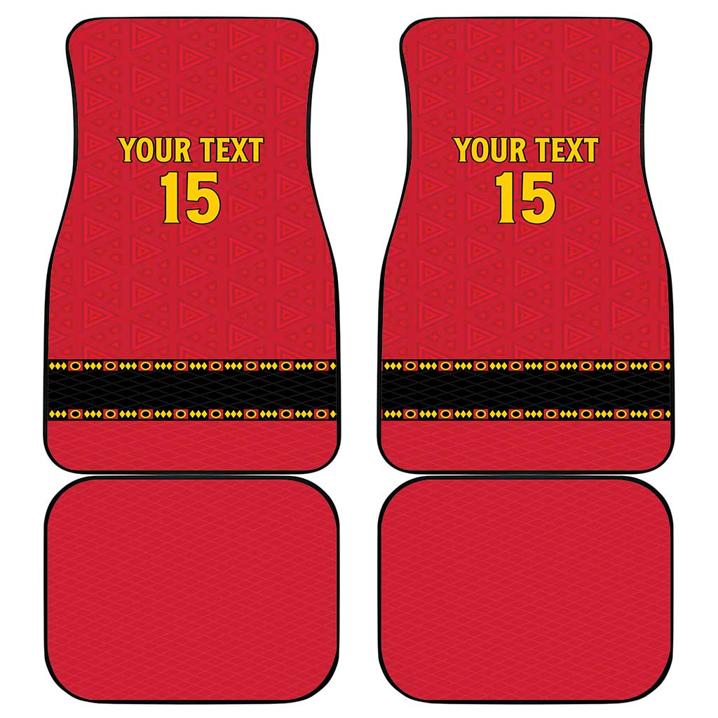 Custom Angola Football Car Mats Avante Palancas Negras