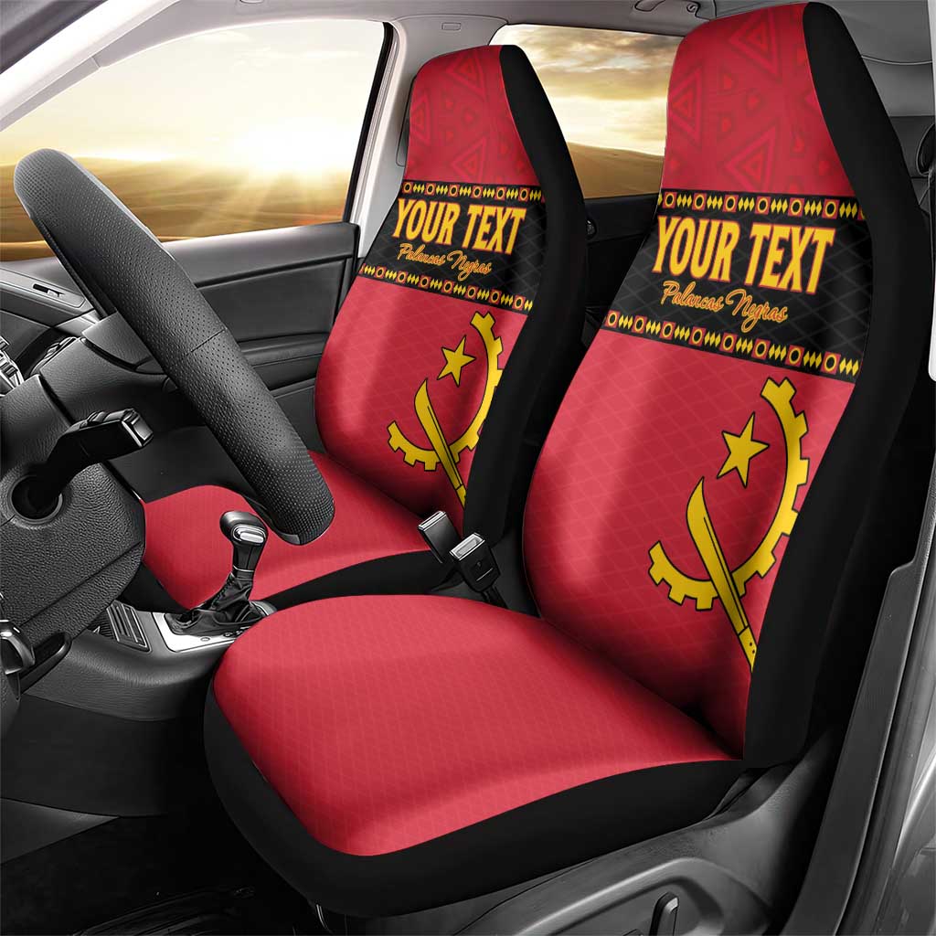Custom Angola Football Car Seat Cover Avante Palancas Negras