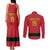 Custom Angola Football Couples Matching Tank Maxi Dress and Long Sleeve Button Shirt Avante Palancas Negras