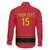 Custom Angola Football Family Matching Long Sleeve Bodycon Dress and Hawaiian Shirt Avante Palancas Negras
