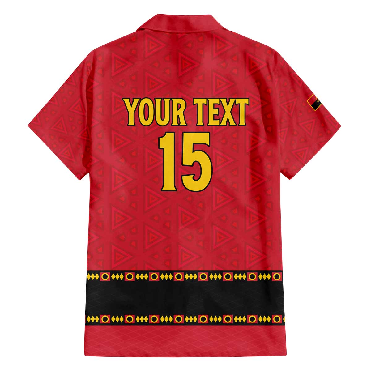 Custom Angola Football Family Matching Off The Shoulder Long Sleeve Dress and Hawaiian Shirt Avante Palancas Negras