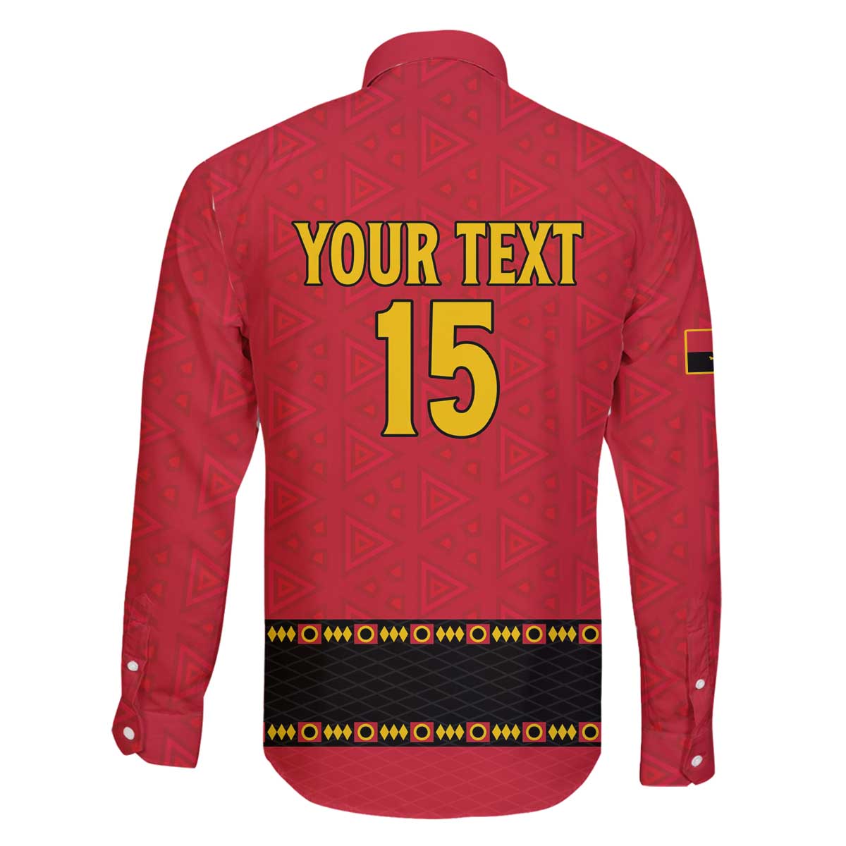 Custom Angola Football Family Matching Off The Shoulder Long Sleeve Dress and Hawaiian Shirt Avante Palancas Negras