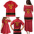 Custom Angola Football Family Matching Puletasi and Hawaiian Shirt Avante Palancas Negras