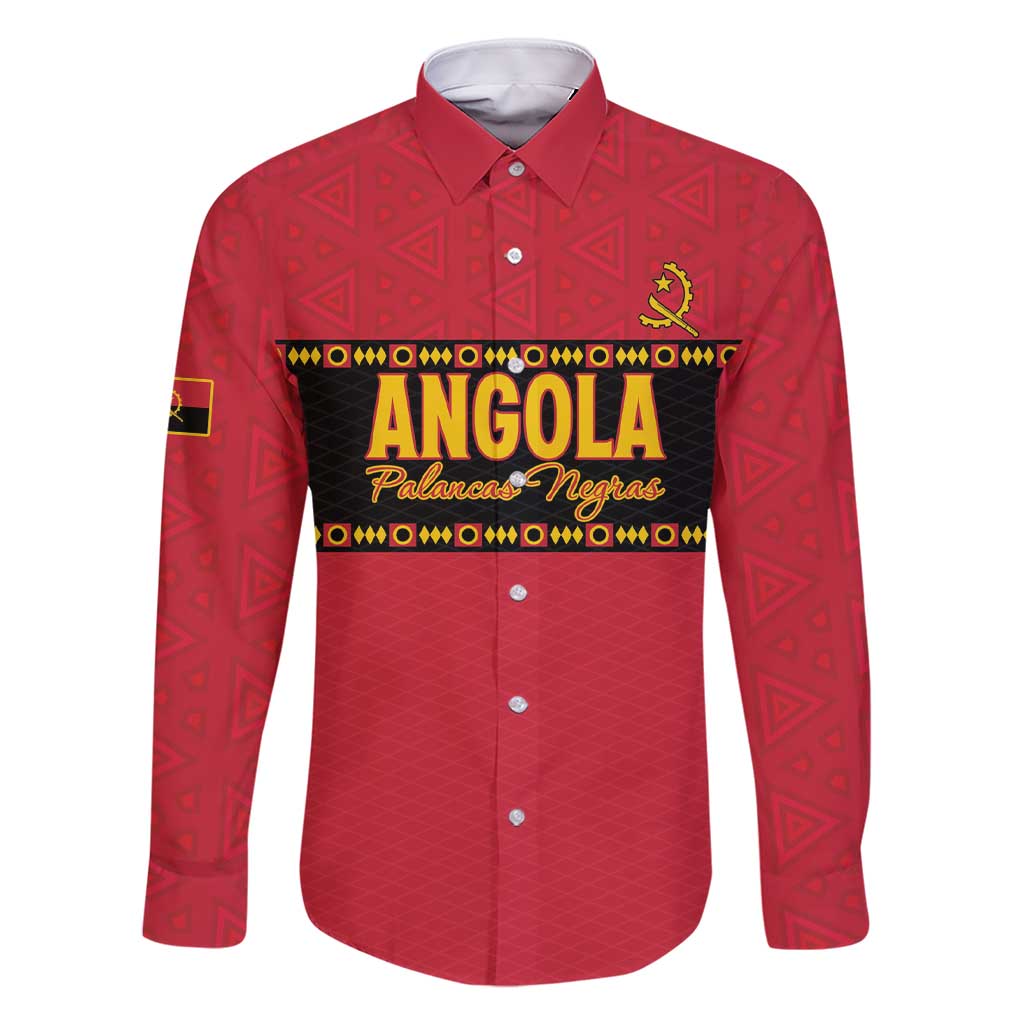 Custom Angola Football Family Matching Short Sleeve Bodycon Dress and Hawaiian Shirt Avante Palancas Negras
