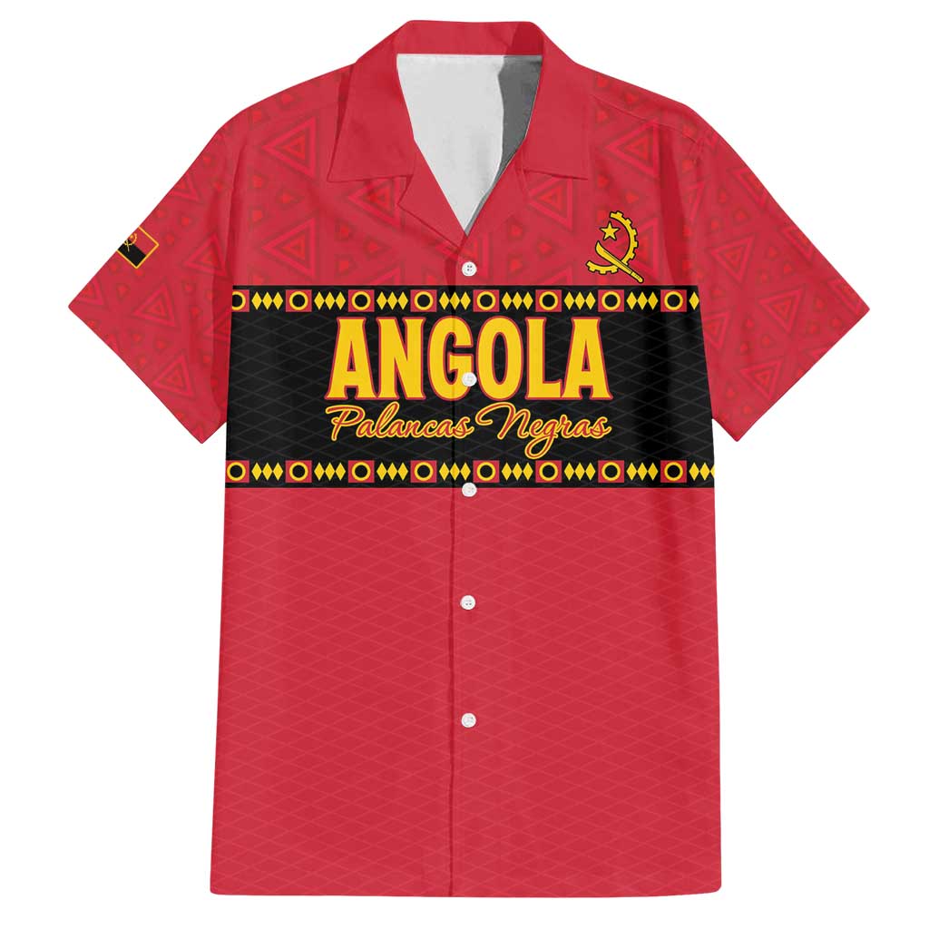 Custom Angola Football Family Matching Tank Maxi Dress and Hawaiian Shirt Avante Palancas Negras
