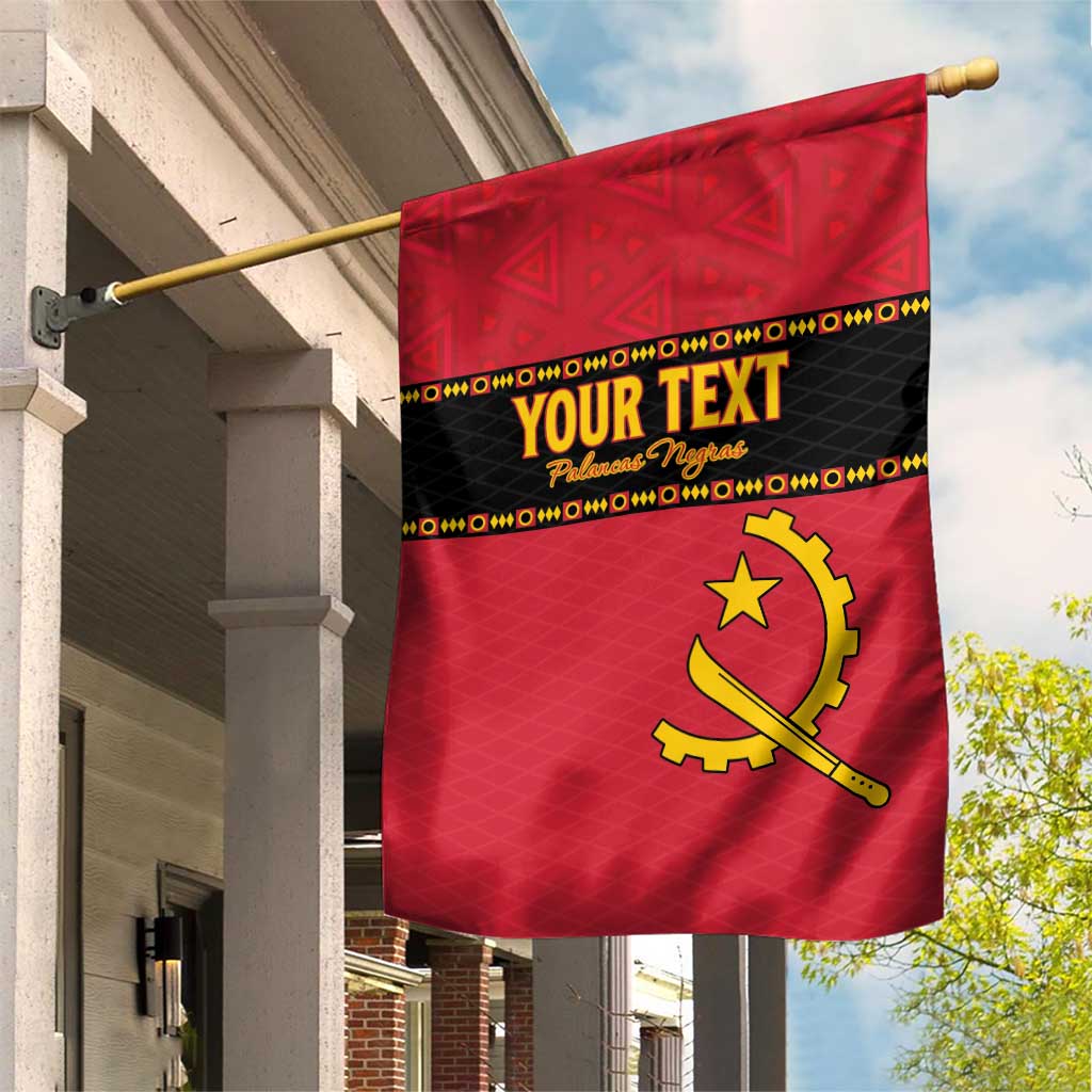 Custom Angola Football Garden Flag Avante Palancas Negras