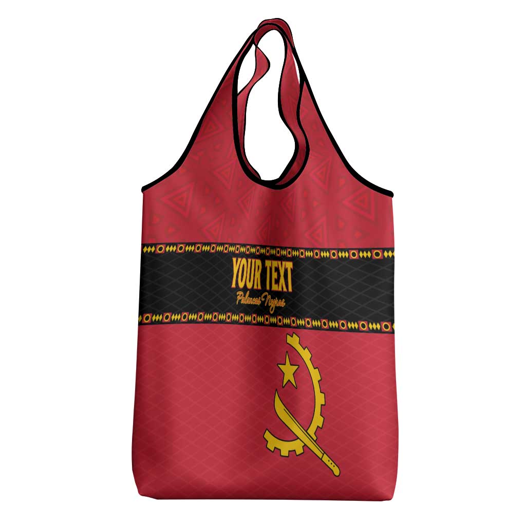 Custom Angola Football Grocery Bag Avante Palancas Negras