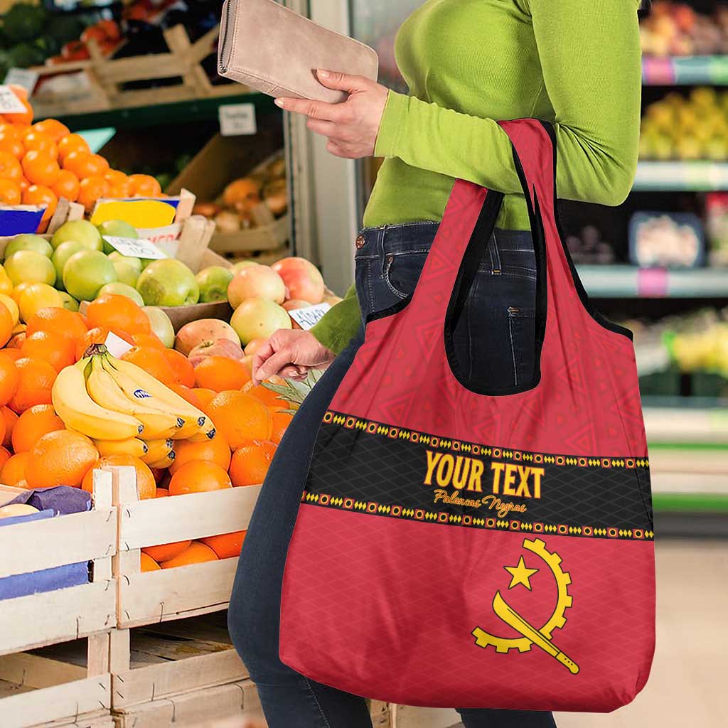 Custom Angola Football Grocery Bag Avante Palancas Negras